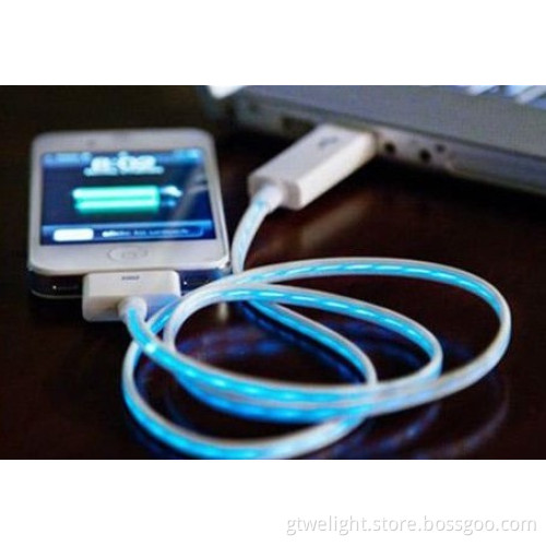Visible Blue Light USB Charger Cable for Apple iPhone4 4s iPad iPod